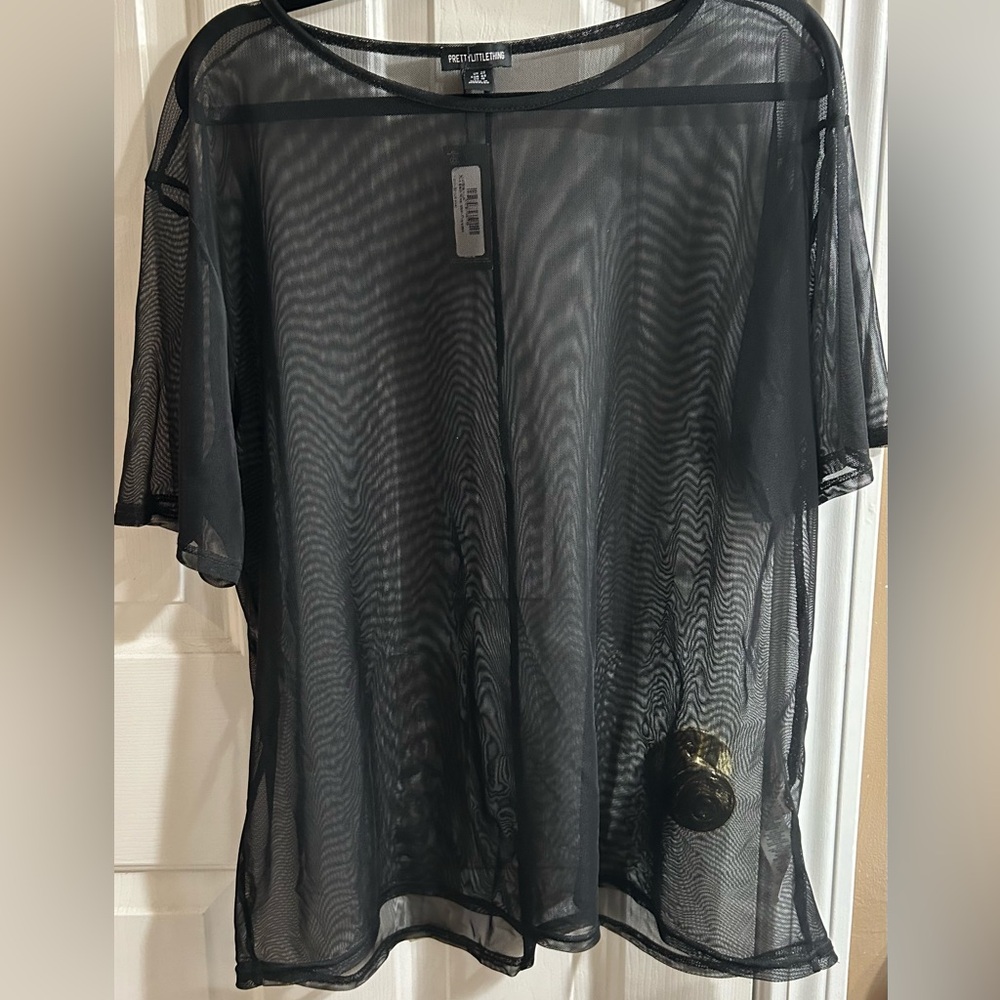 Sheer Black Top